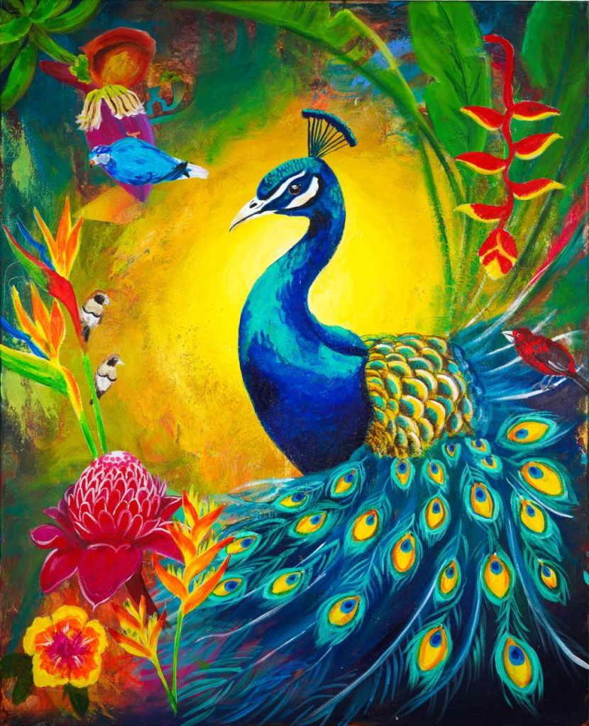 Le roi des plumes - 100x81